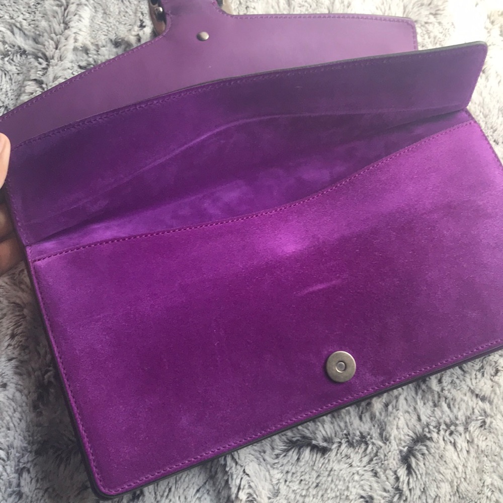 ❌SOLD❌GUCCI DIONYSUS suede leather RARE XL clutch - Picture 3 of 9